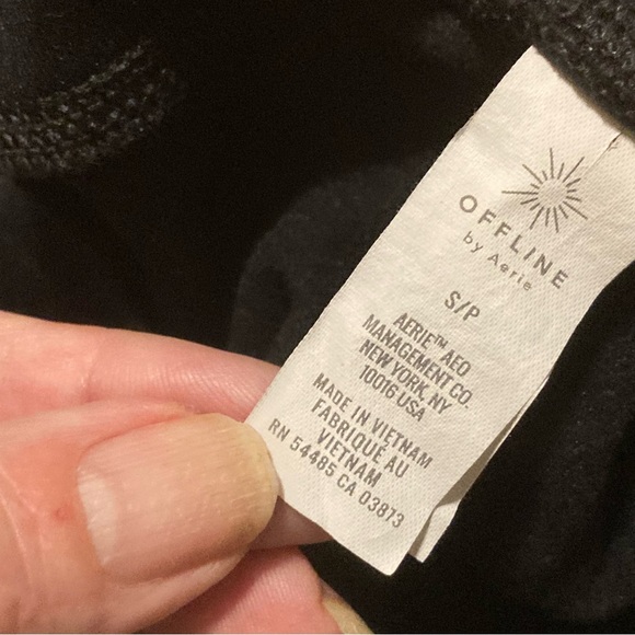 Offline by Aerie Black Jogger Leggings, Fleece-lined, Size S, Small - Picture 12 of 14